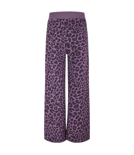 Pantalon De Détente Motif/style Imprimé Léopard Femme Violet Foncé Boss