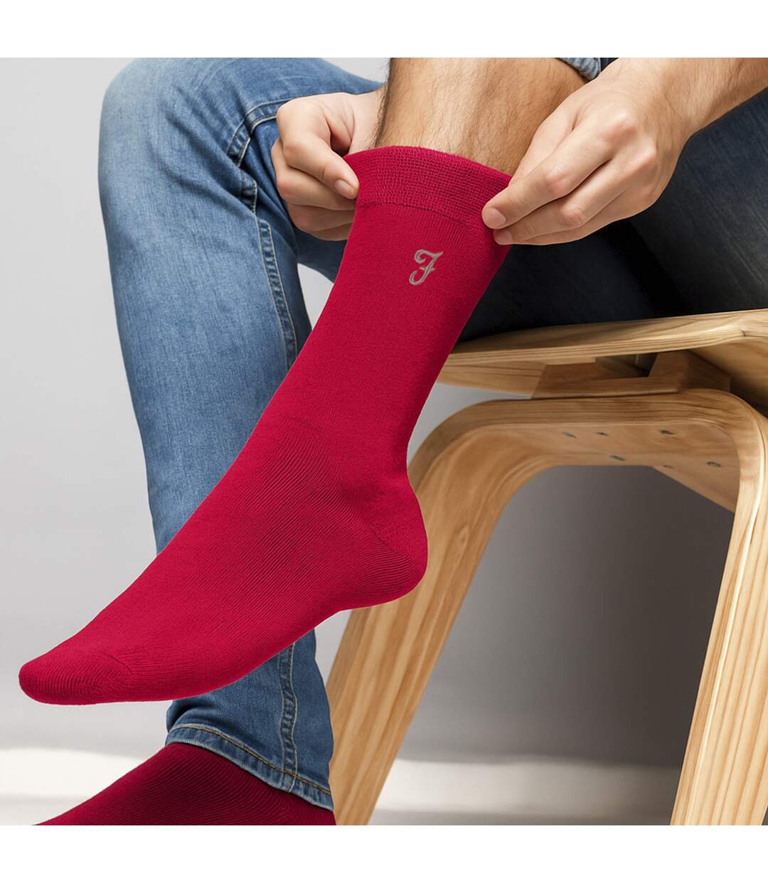 5 Pack Mens Bamboo Patterned Socks - Soft Breathable Stylish Everyday Comfort-3