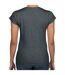 Womens/ladies softstyle heather v neck t-shirt dark heather Gildan