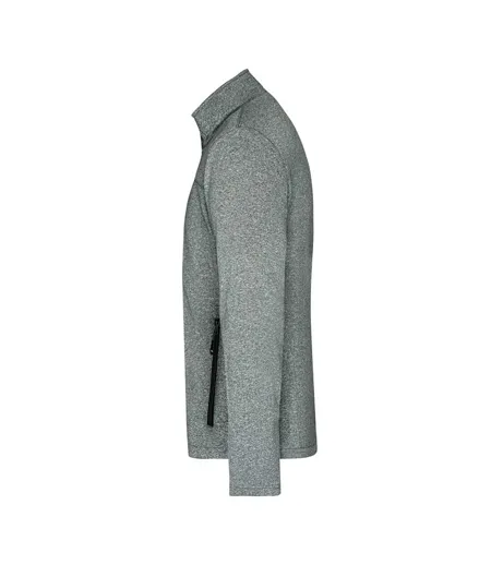 Veste Softshell Homme Noir Foncé Chiné James And Nicholson