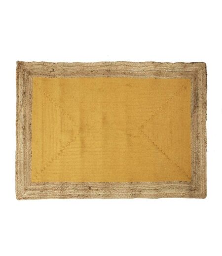 Tapis Déco en Jute Rodame 120x170cm Moutarde
