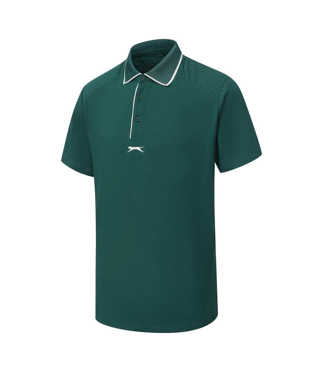 Polo Manches Courtes Homme Vert Slazenger-3