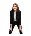 Womens/ladies Ruched Tall Blazer Black Dorothy Perkins-2