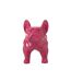 Statue Déco Bulldog 88cm Fuchsia-3