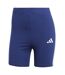 Short De Motard Motif/style 3 Rayures Femme Bleu Marine Adidas-1