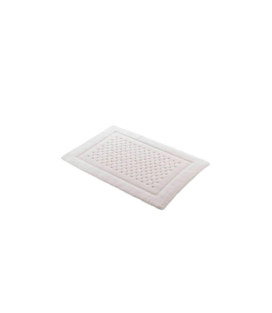 Tapis de Bain Jacquard Damaris 50x80cm Blanc-4