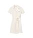 Robe Portefeuille Manches Courtes Femme Blanc Lacoste-2