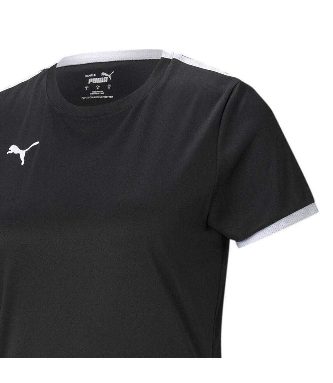 Womens/ladies Team Liga Jersey Black Puma-3