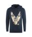 Sweat À Capuche Motif Aigle Homme Bleu Marine Cavalli Class-1
