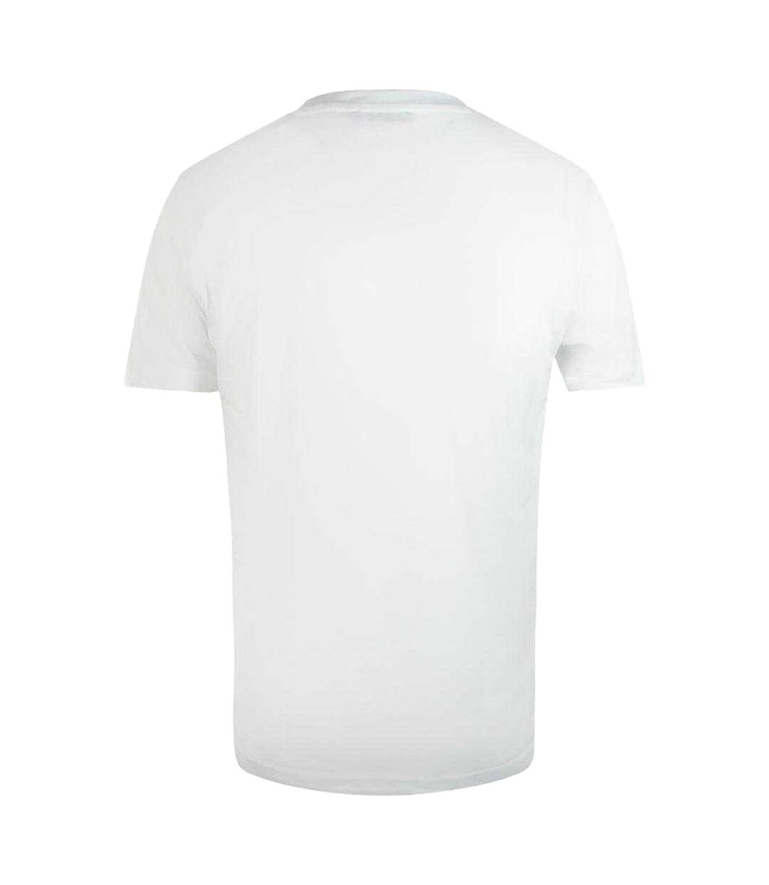 T-shirt Motif Floral Vibrant Homme Blanc Cavalli Class-2