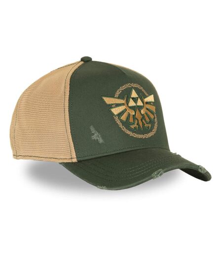 Casquette trucker premium effet usé avec filet et patch Zelda Link Capslab