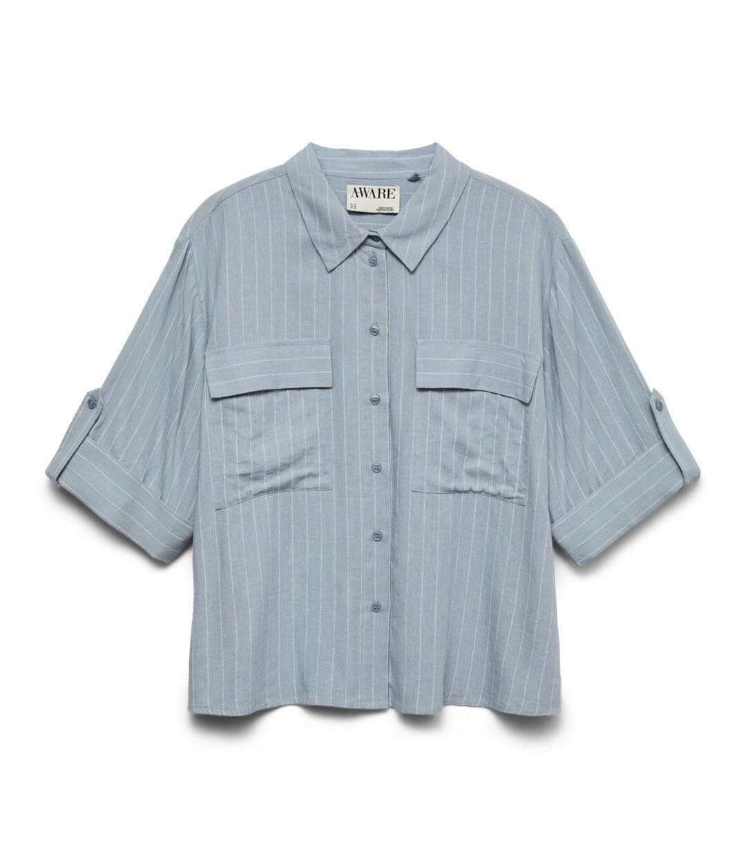 Chemise bleu femme vero moda awryder-1