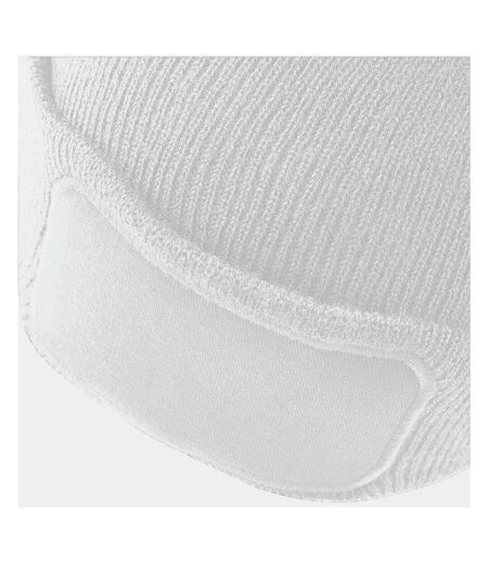 Beechfield Unisex Plain Winter Beanie Hat / Headwear (Ideal for Printing) (White) - UTRW239