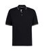 Polo st mellion homme noir / blanc Kustom Kit-1