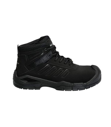 Mens Footwear Fit Trivor Leather Safety Boots Black Mascot