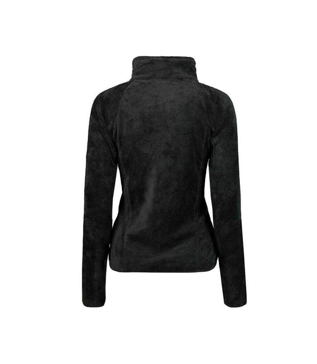 Womens/ladies Upaline Fleece Hoodie Black Geographical Norway-2