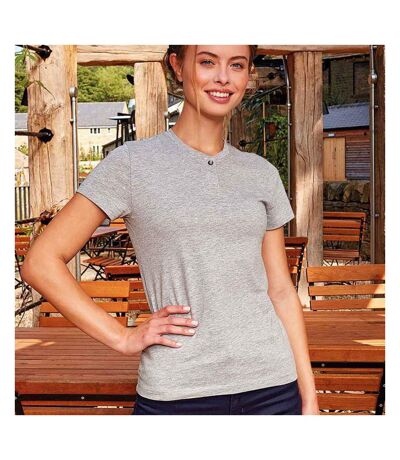 Womens/ladies Comis Marl Sustainable T-shirt Grey Premier