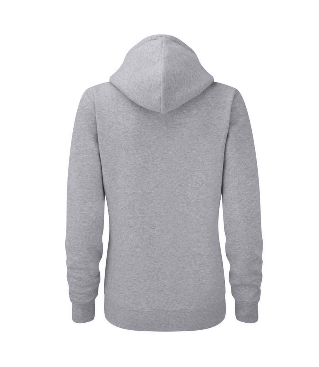 Womens/ladies Authentic Hoodie Light Oxford Russell-2