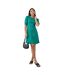 Dorothy Perkins Womens/Ladies Spotted Tall Short-Sleeved Mini Dress (Green) - UTDP1725