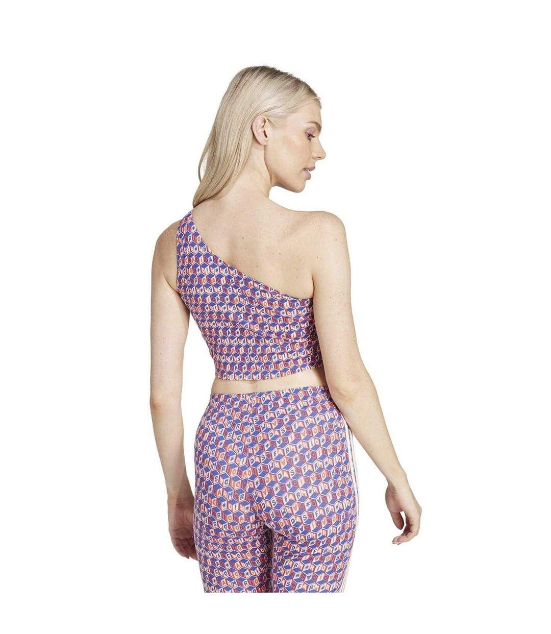 Débardeur Farm Rio Femme Bleu Rouge Adidas-2