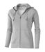 Elevate Womens/Ladies Arora Hooded Full Zip Sweater (Grey Melange) - UTPF1851