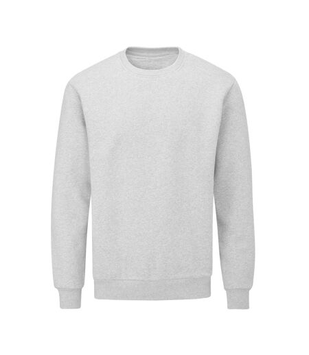 Unisex Adult Essential Organic Sweatshirt Heather Grey Melange Mantis