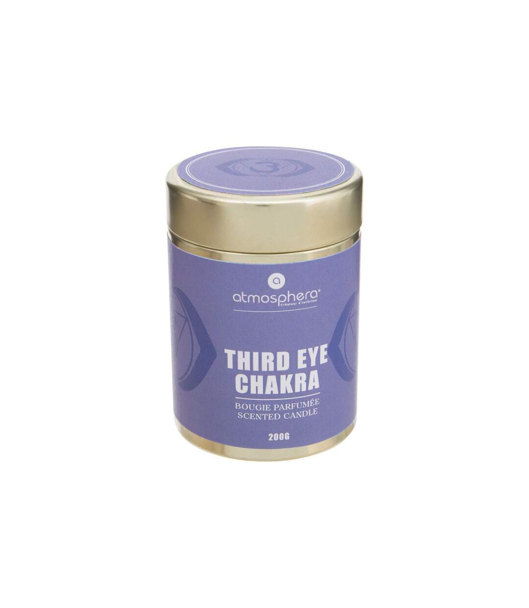 Bougie Parfumée Chakra 200g Mauve Couronne-1
