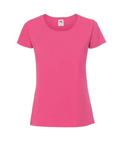Fruit Of The Loom Womens/Ladies Fit Ringspun Premium Tshirt (Fuchsia) - UTRW5975