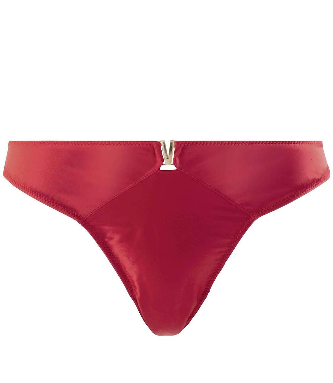 Tanga Brésilien rouge Ava satin