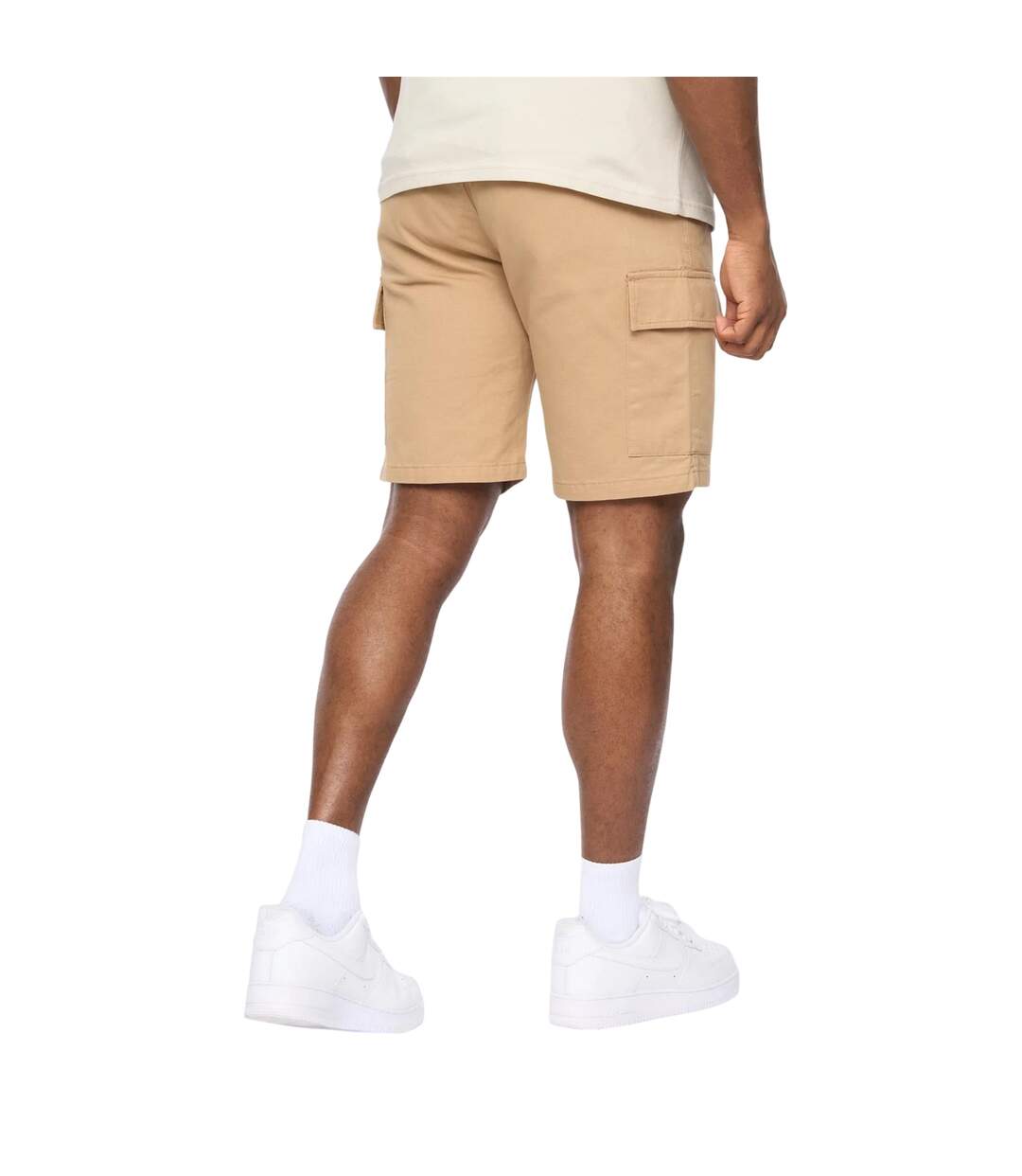 Short À Poches Utilate Homme Beige Gris Crosshatch-3