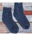 4 Pack Mens Warm Merino Wool Slipper Socks for Indoors-4