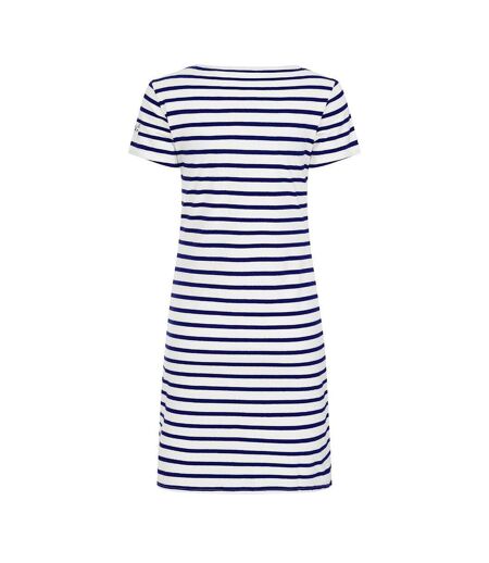 Robe T-shirt Motif/style Rayé Femme Bleu Mer Lazy Jacks