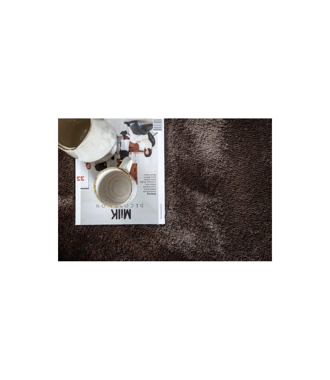 Tapis Déco Blanca 200x300cm Marron-5