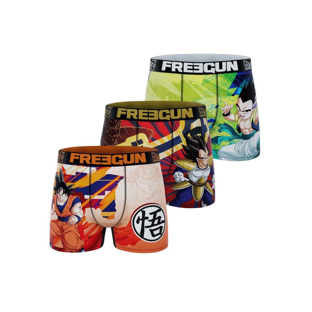 Lot de 3 boxers homme Dragon Ball Z Freegun-1