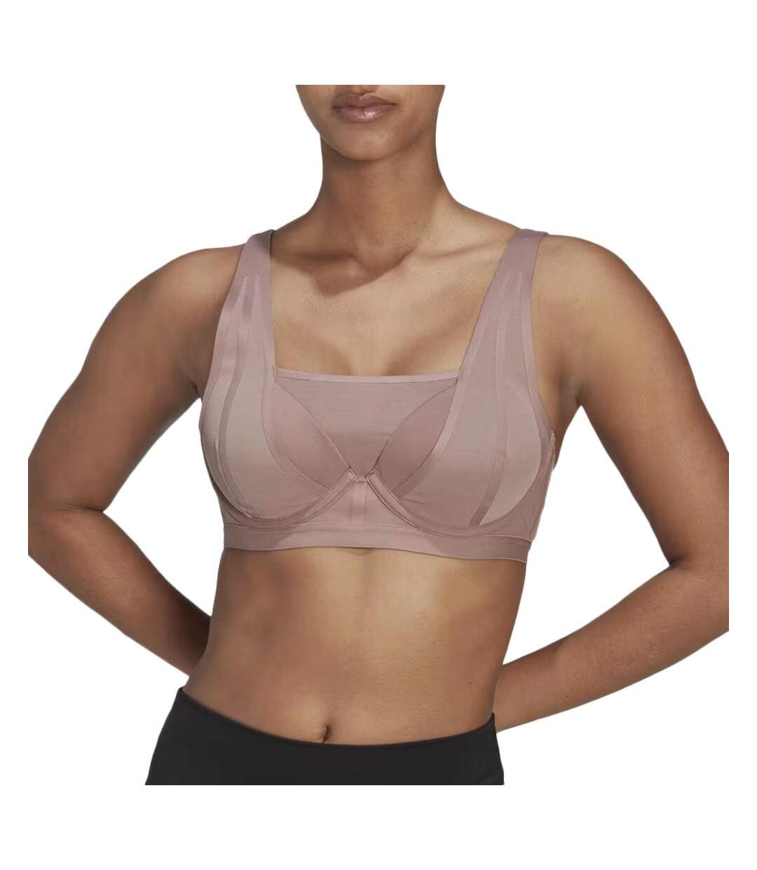 Brassière d'Entraînement Mauve Femme Adidas Tlrdim Luxe - 100A-1