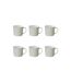 Lot de 6 Mugs en Porcelaine Nature 38cl Menthe-1