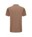 Mens Contrast Tipped Polo Shirt Dark Beige Slazenger-2