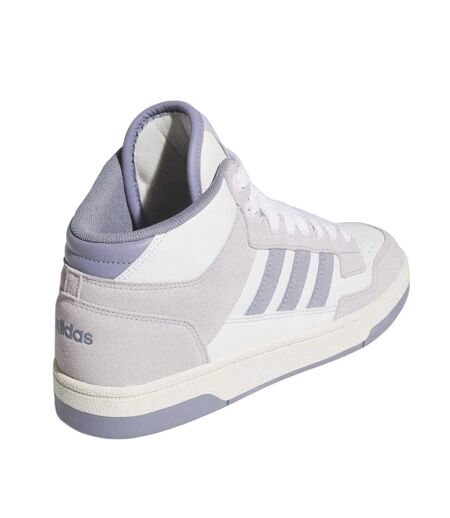 Baskets Rapid Court Femme Blanc Lilas Adidas