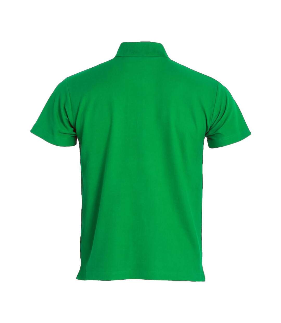 Mens Basic Melange Polo Shirt Apple Green Clique-2