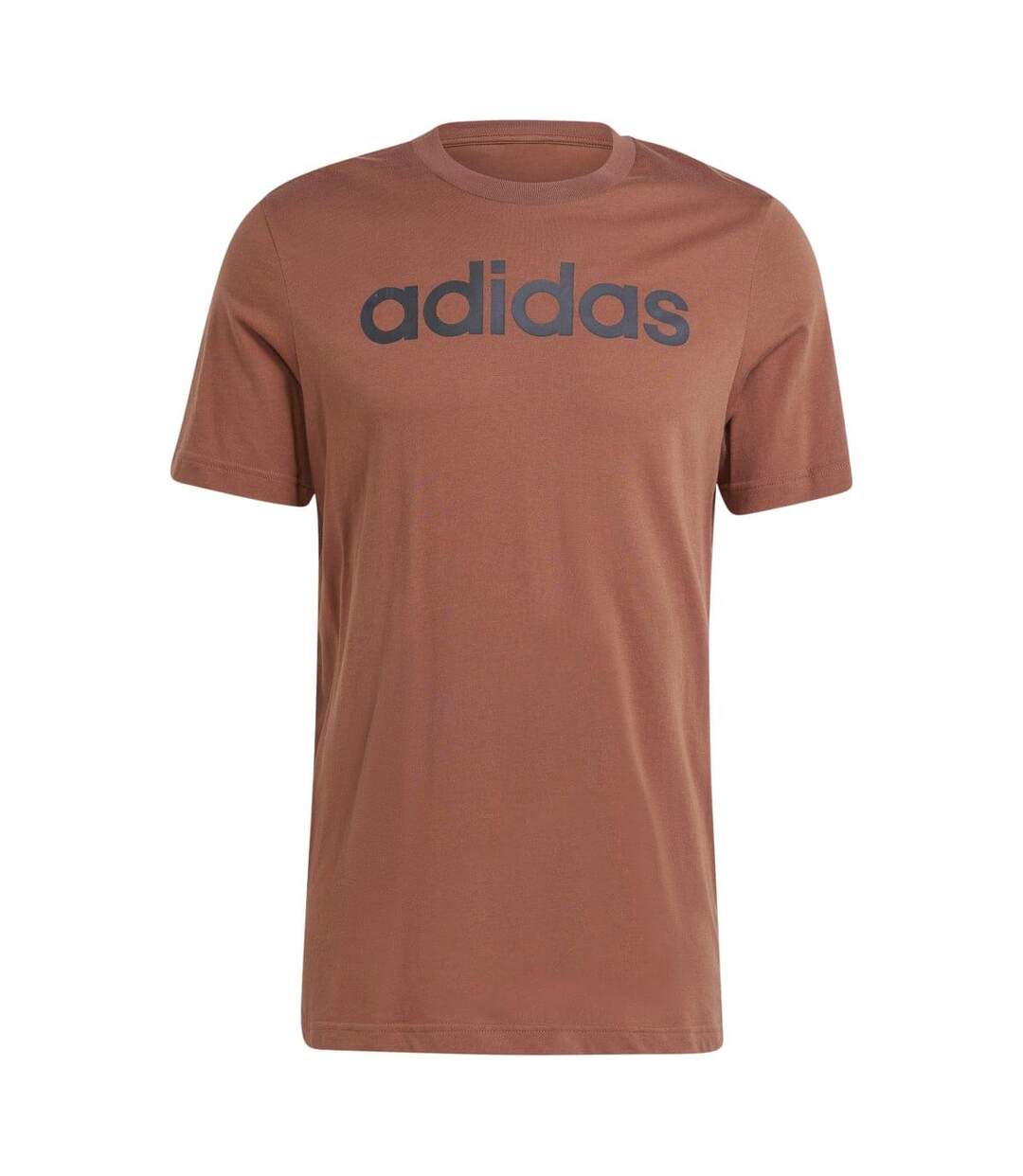 T-shirt essentials linear homme marron Adidas-1