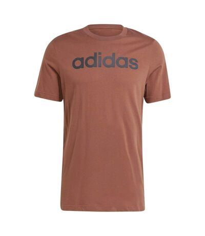 T-shirt essentials linear homme marron Adidas