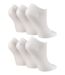 Wildfeet - 6 Paires Femme Chaussettes Bambou Basses | Motif Rayures