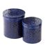 Lot de 2 Boîtes en Métal Nag 20cm Bleu-1