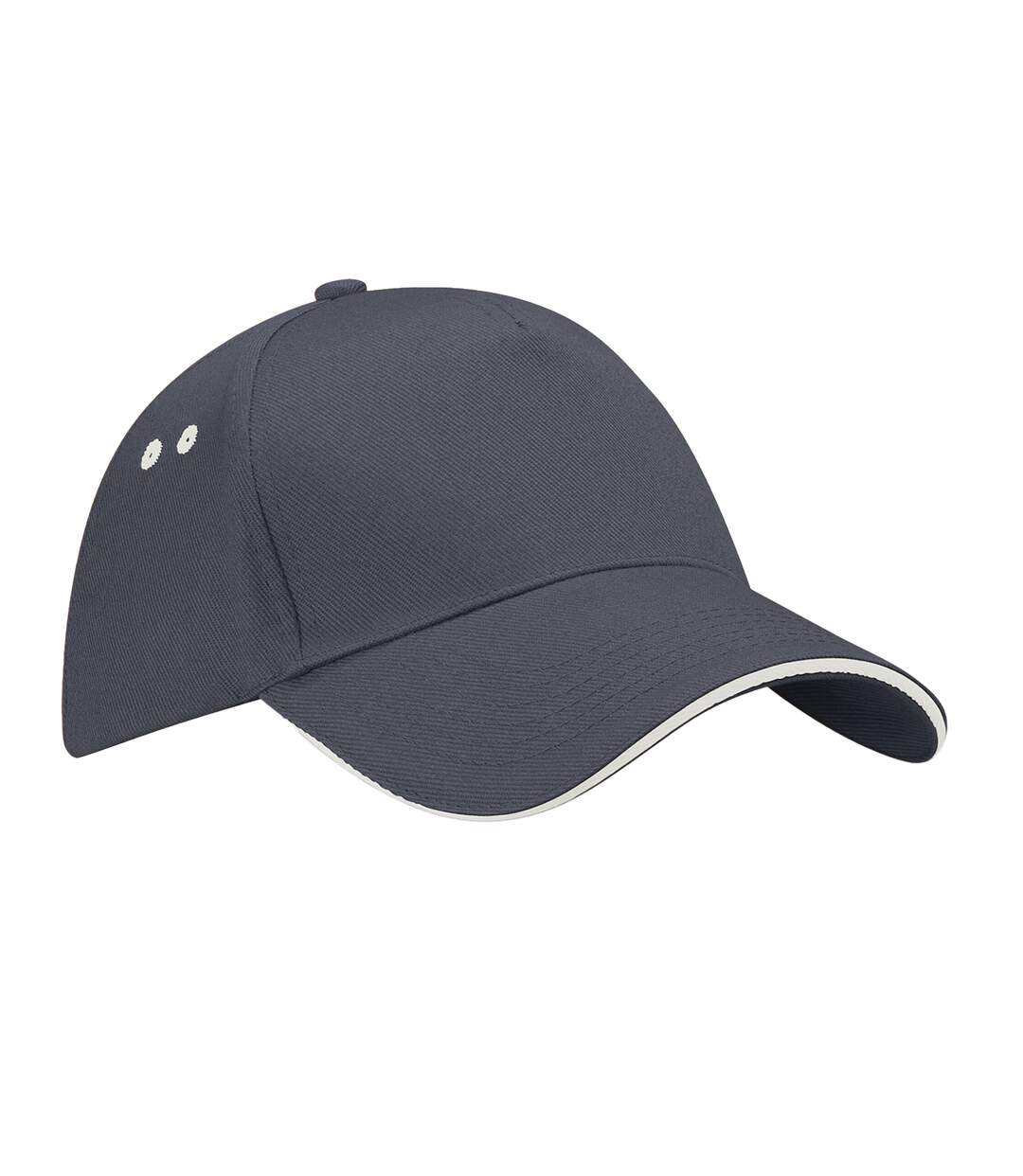 Casquette ultimate adulte gris foncé / blanc cassé Beechfield-1