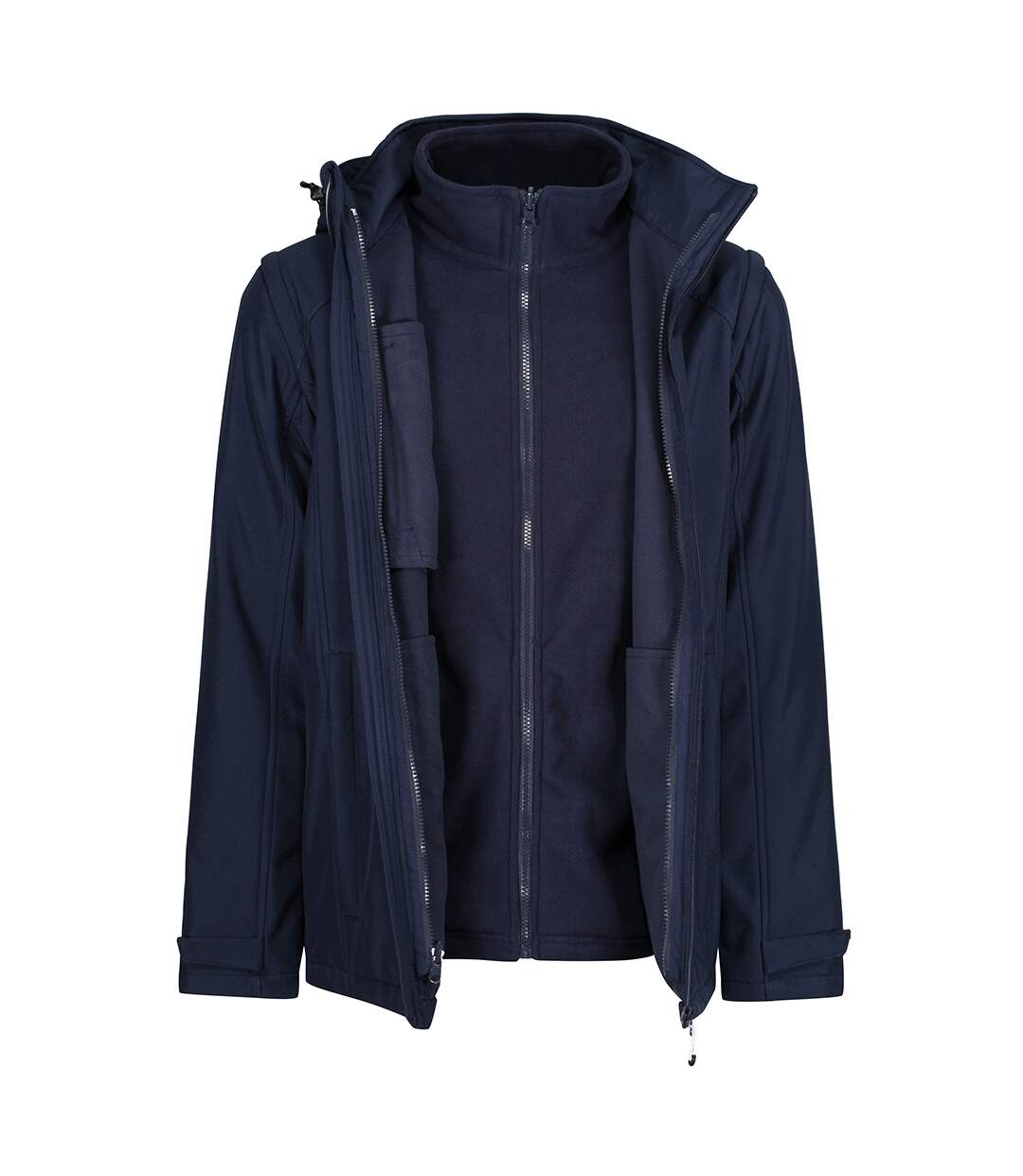 Mens erasmus 4 in 1 soft shell jacket navy Regatta