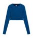 Womens/ladies pro long-sleeved training crop top poseidon Umbro-1