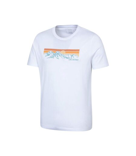Mens Lake District Mountain T-shirt White Mountain Warehouse