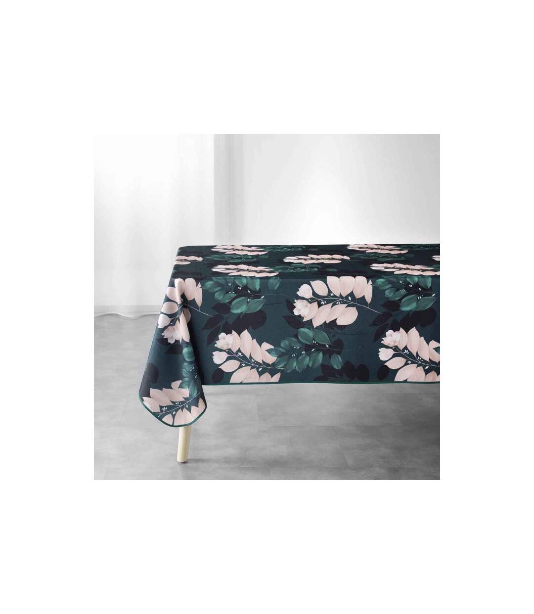 Nappe Imprimée Belline 150x240cm Émeraude-1