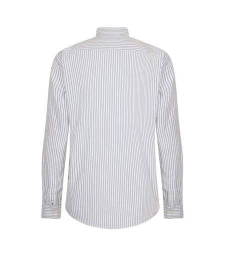 Mens S-roan Oxford Long-sleeved Button-down Shirt White Boss