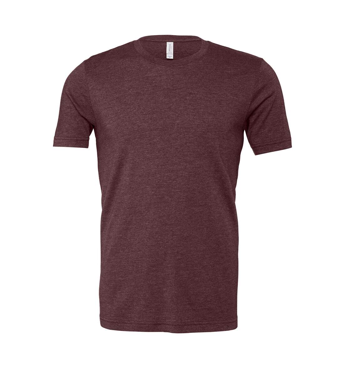 T-shirt adulte bordeaux chiné Bella + Canvas-1